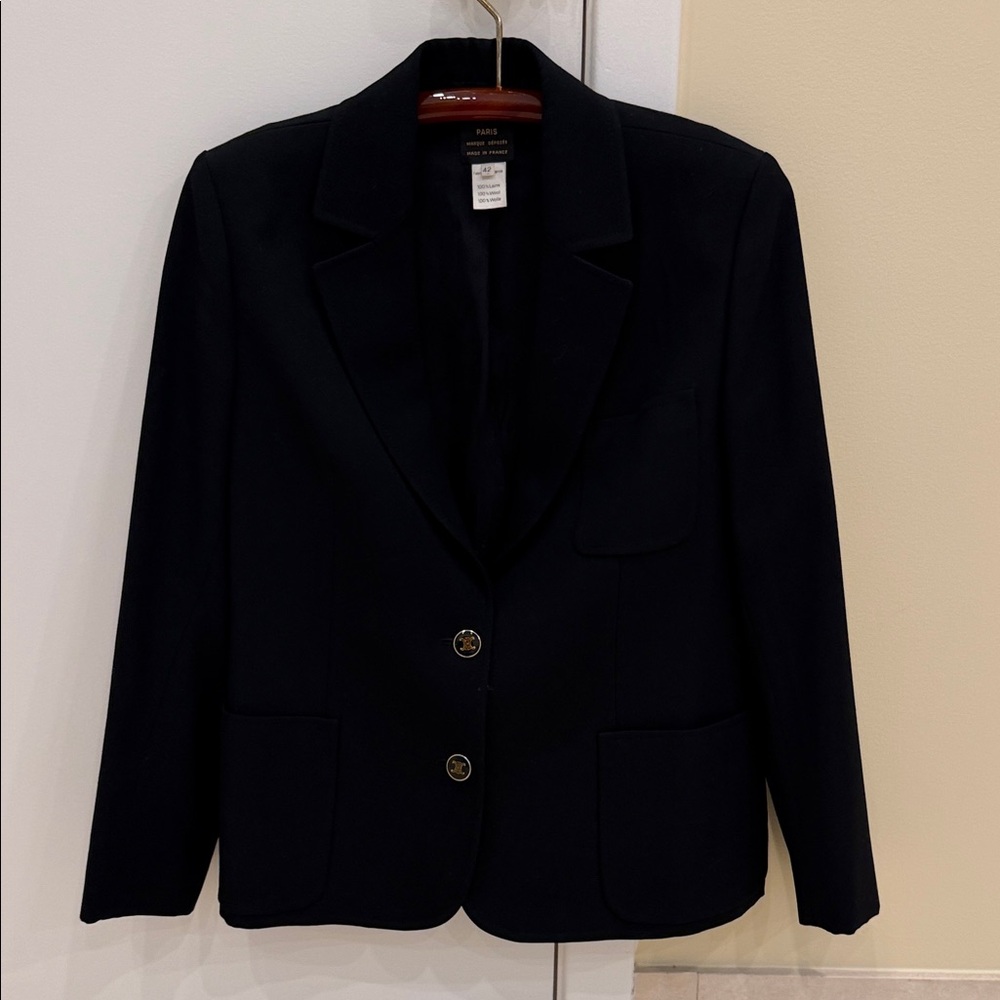 Vintage Celine Black Women's Blazer